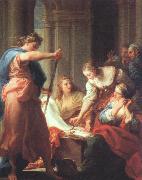 BATONI, Pompeo Achilles at the Court of Lycomedes oil on canvas